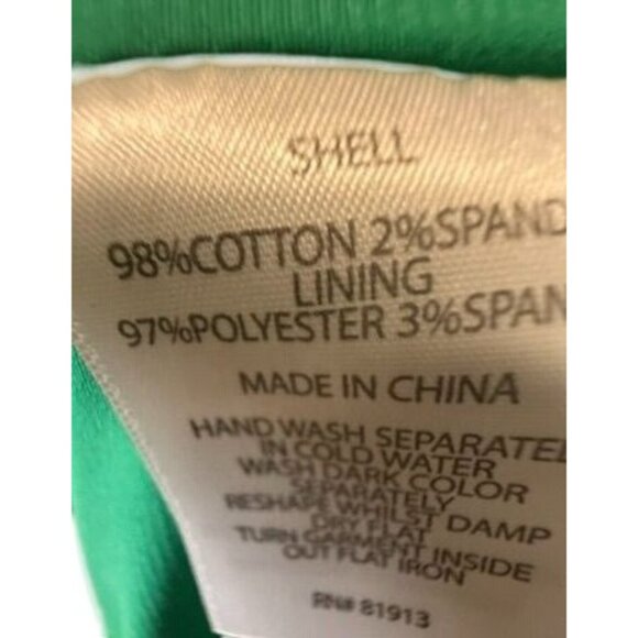 Plenty By Tracy Reese Green Sleeveless Dress With Abstract Print Size 12 Anthrop - Picture 8 of 8